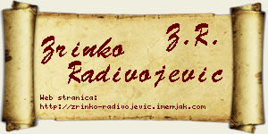 Zrinko Radivojević vizit kartica